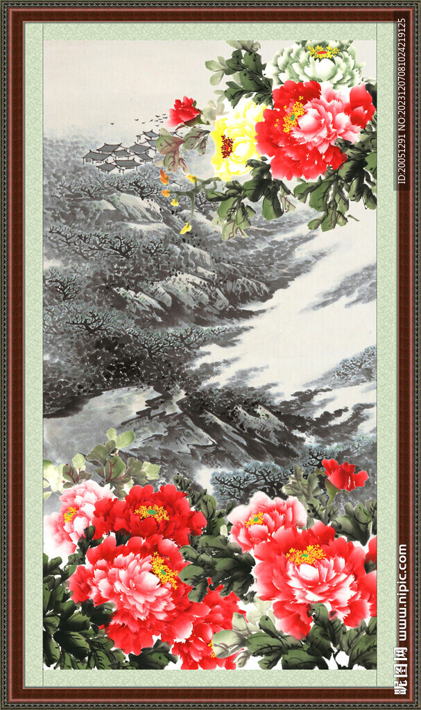 牡丹装饰画 