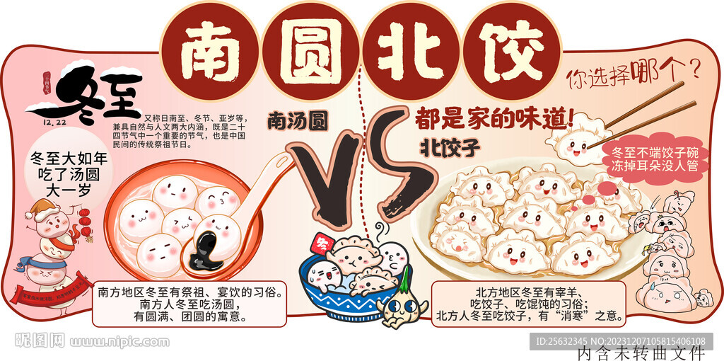 南圆北饺