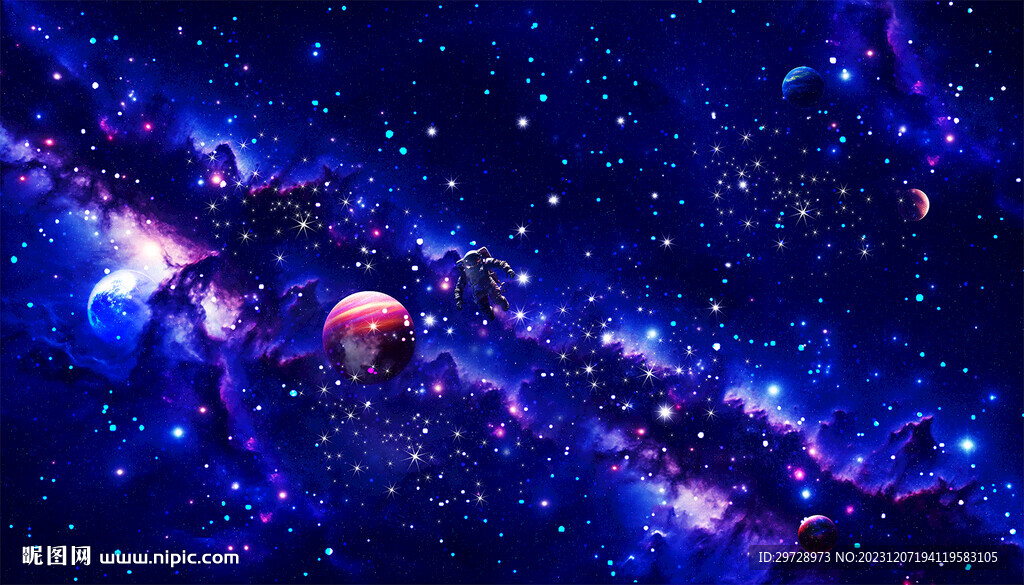 宇宙星空星河银河太空图