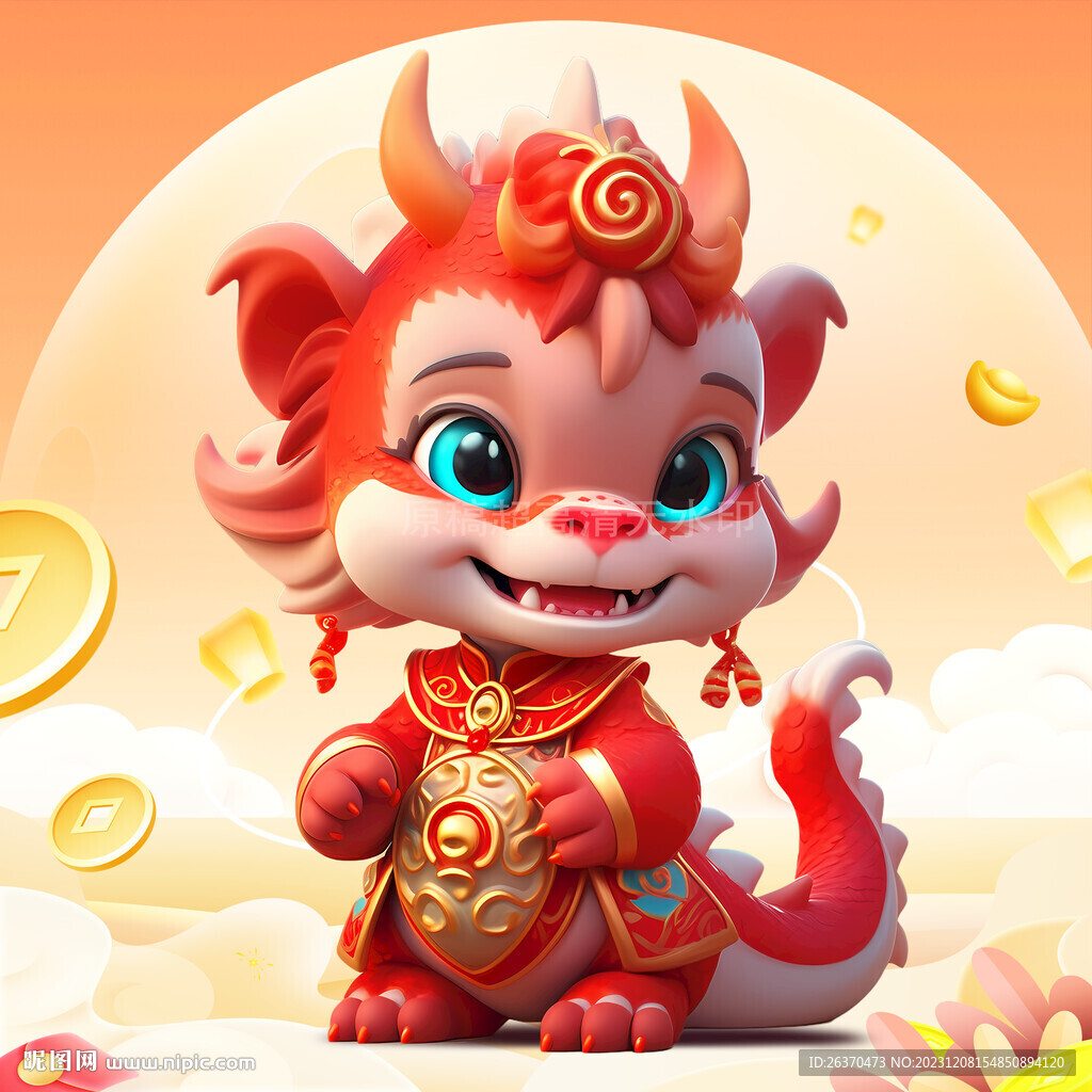 龙年吉祥物龙宝宝