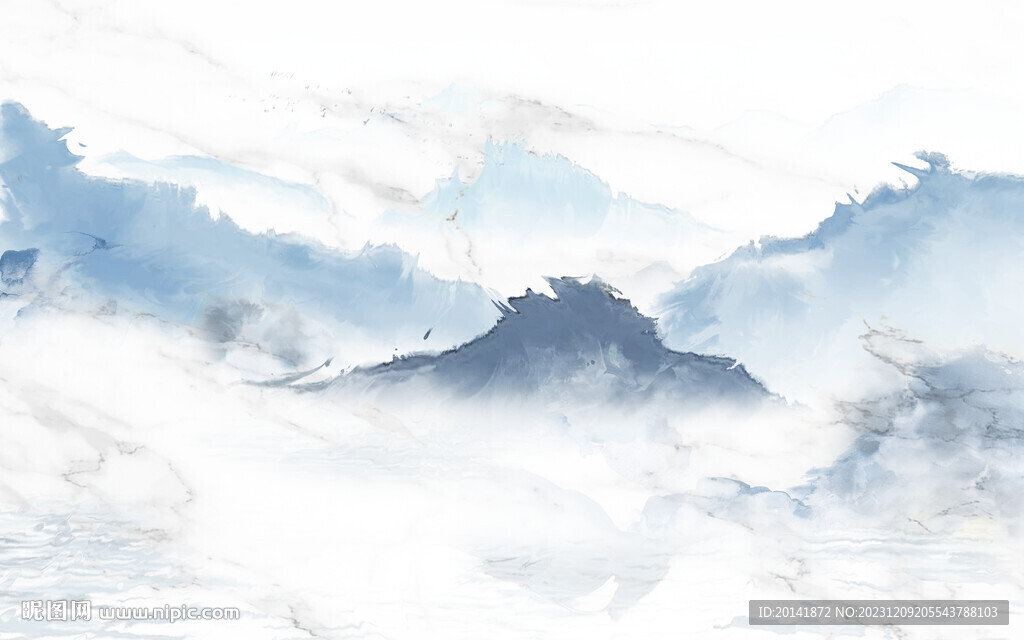 水墨远山