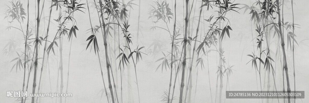 水墨竹子