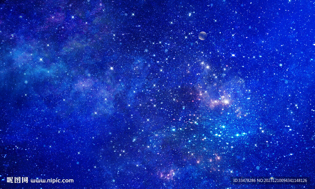 蓝色星空软膜天花背景墙