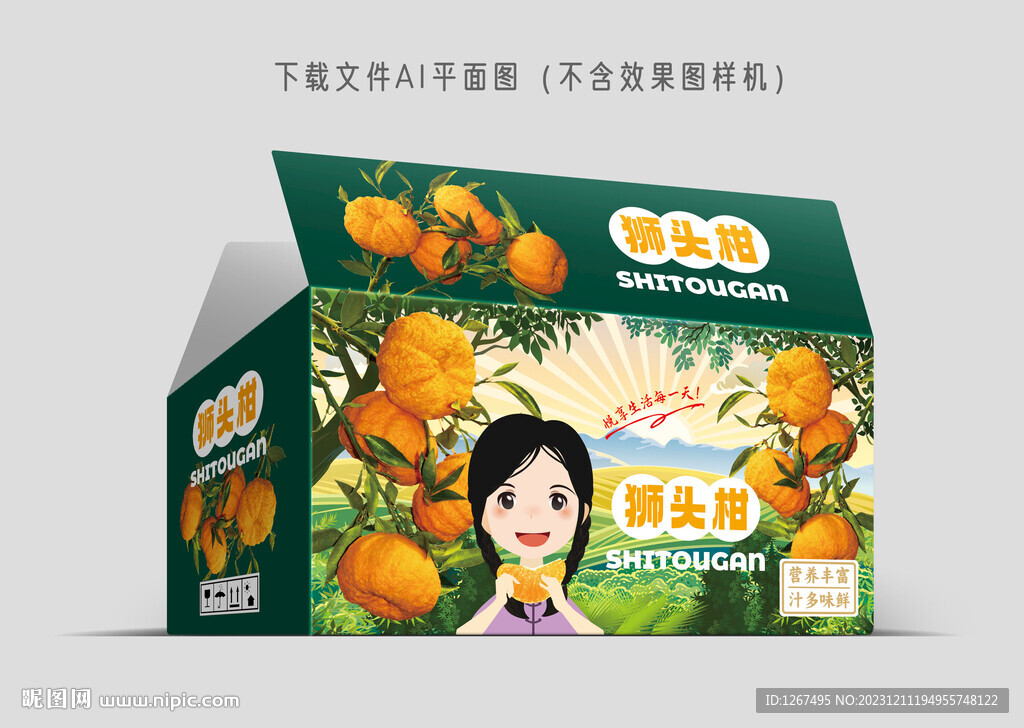 狮头柑彩盒