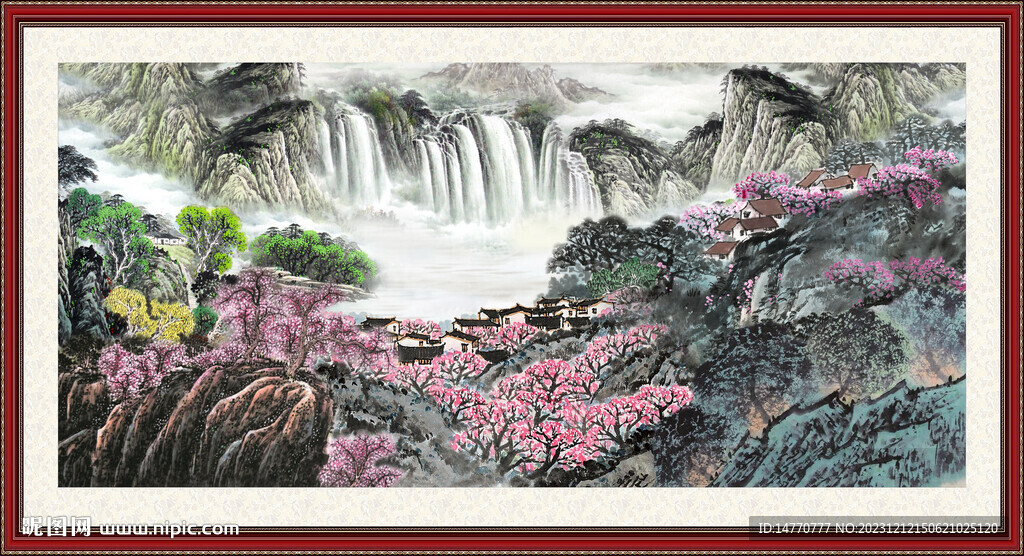 巨幅山水画 