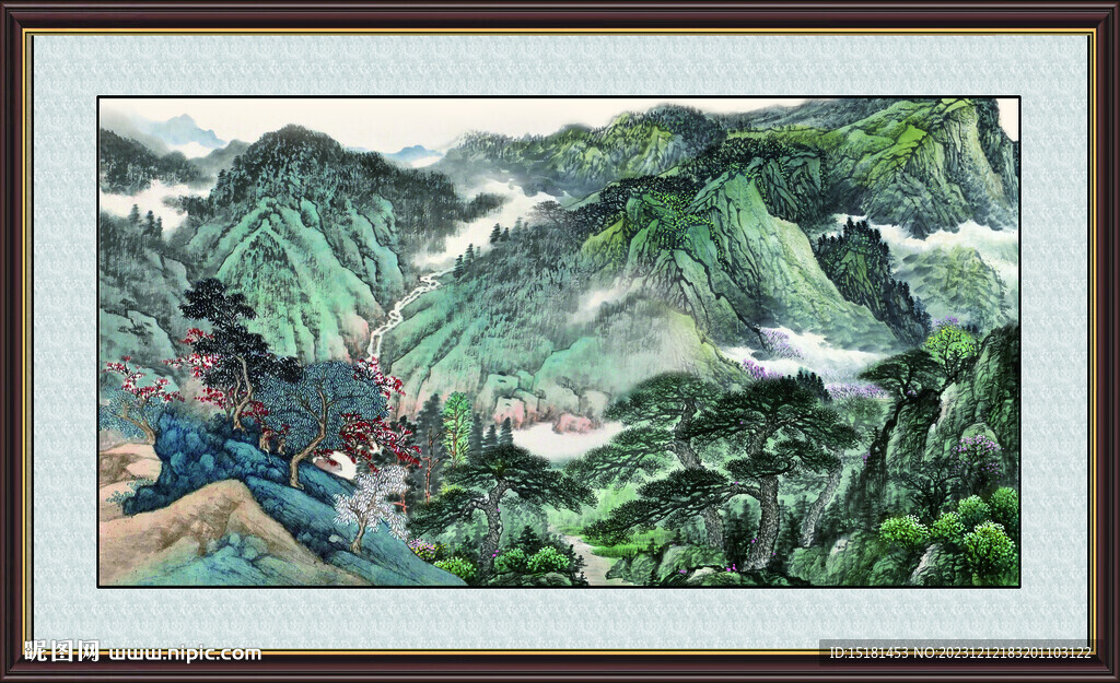 巨幅山水画