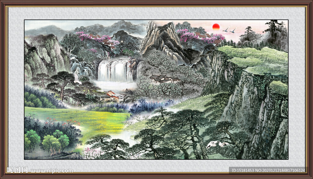 巨幅山水画 