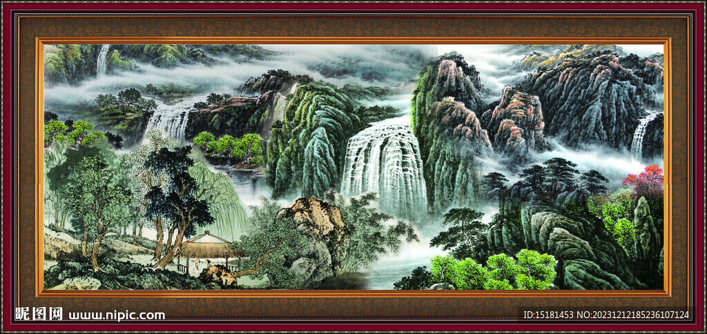 巨幅山水画 
