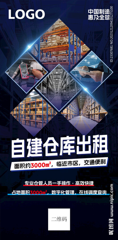 仓库出租海报