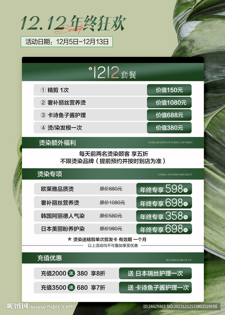 美容双十二