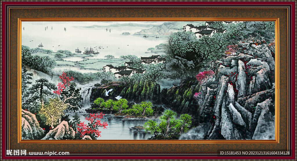 中国画山水