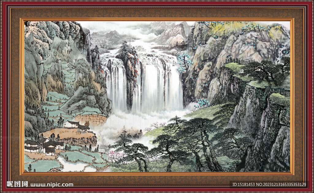 中国画山水 