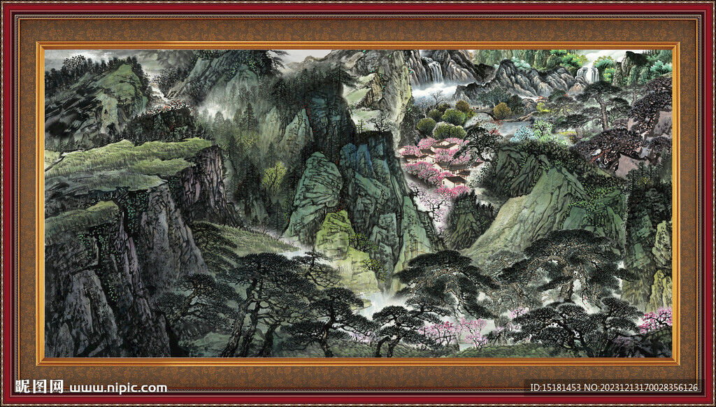 中国画山水 
