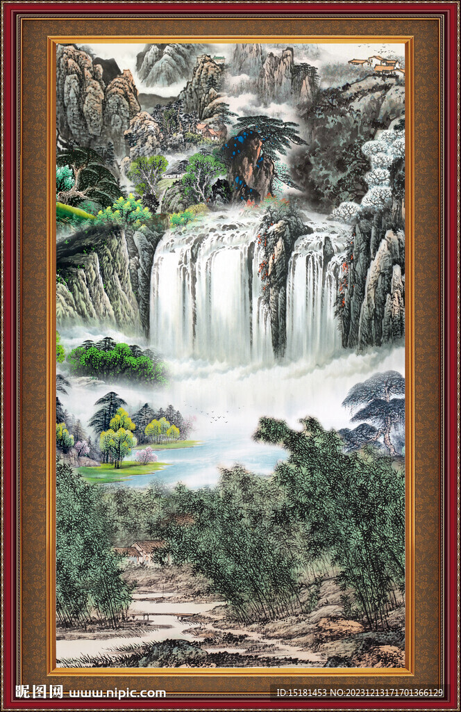 玄关山水