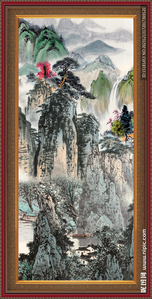 玄关山水