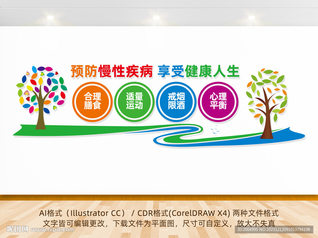预防慢性病文化墙