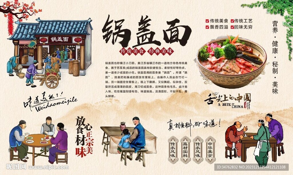 锅盖面