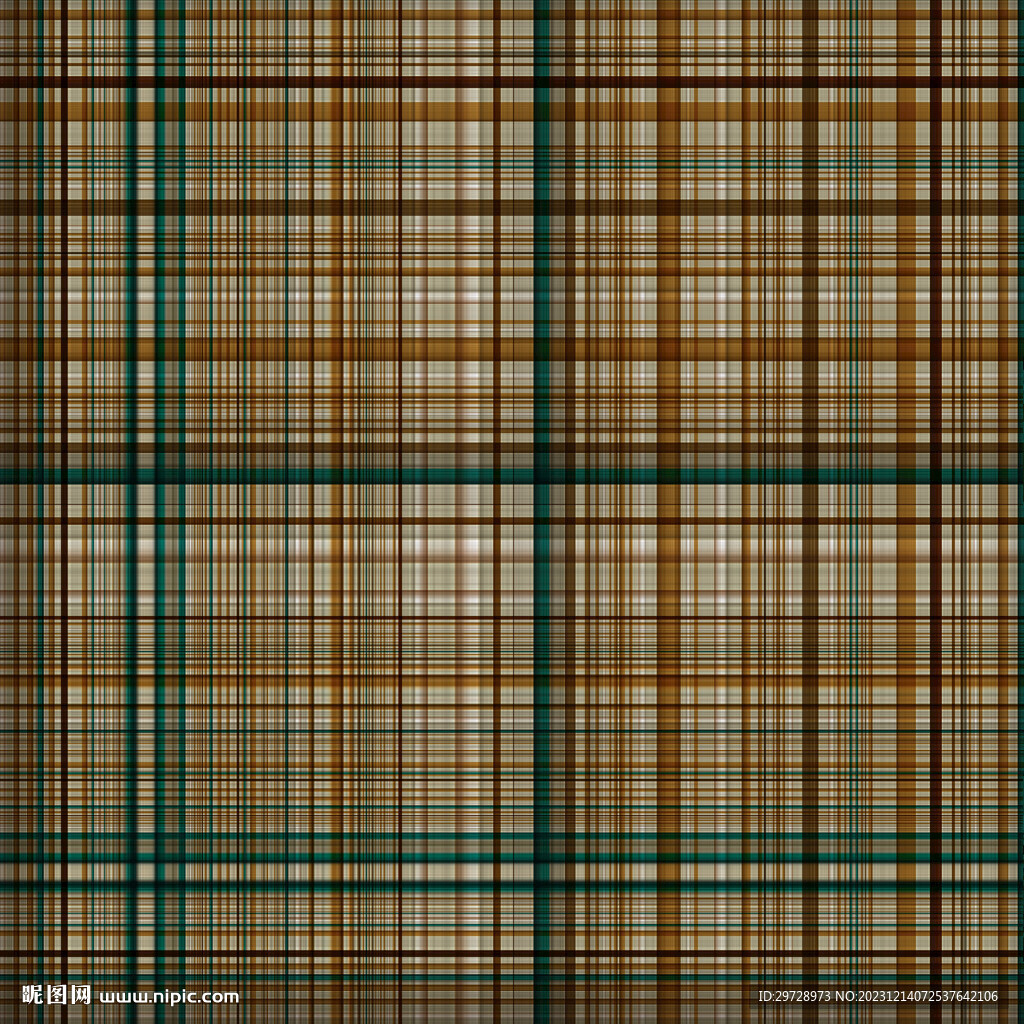 高清格子布纹面料