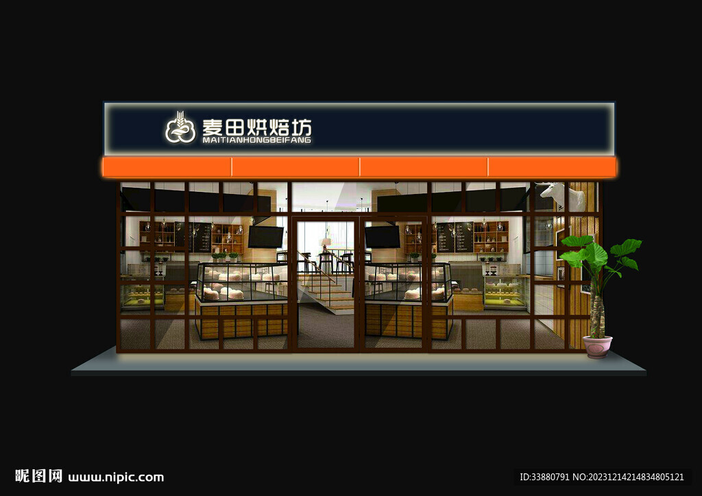 麦田烘焙坊夜效.