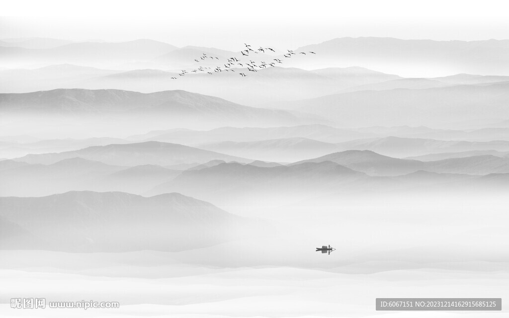水墨山水画