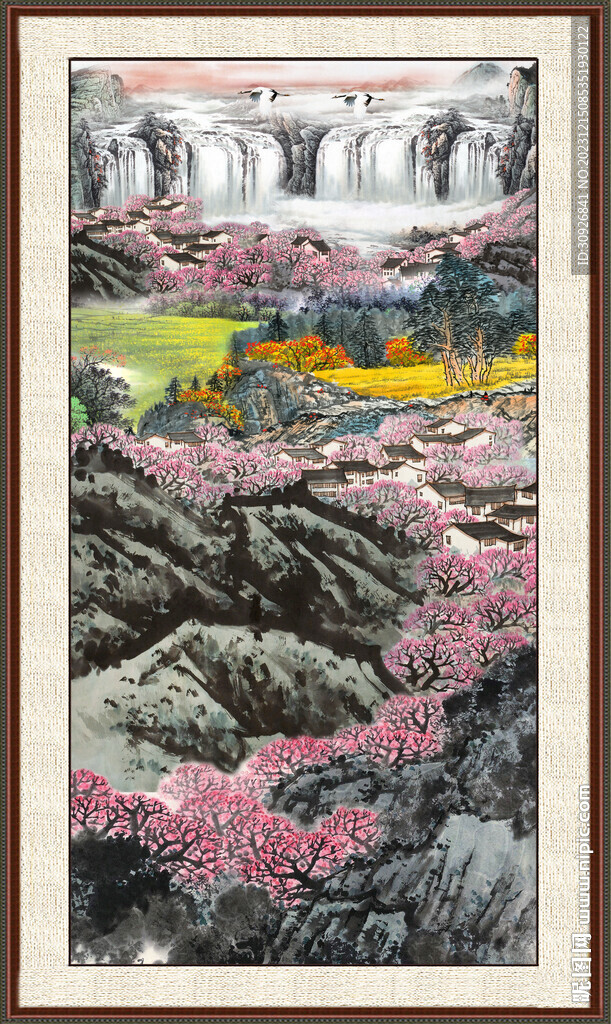 新中式山水画 