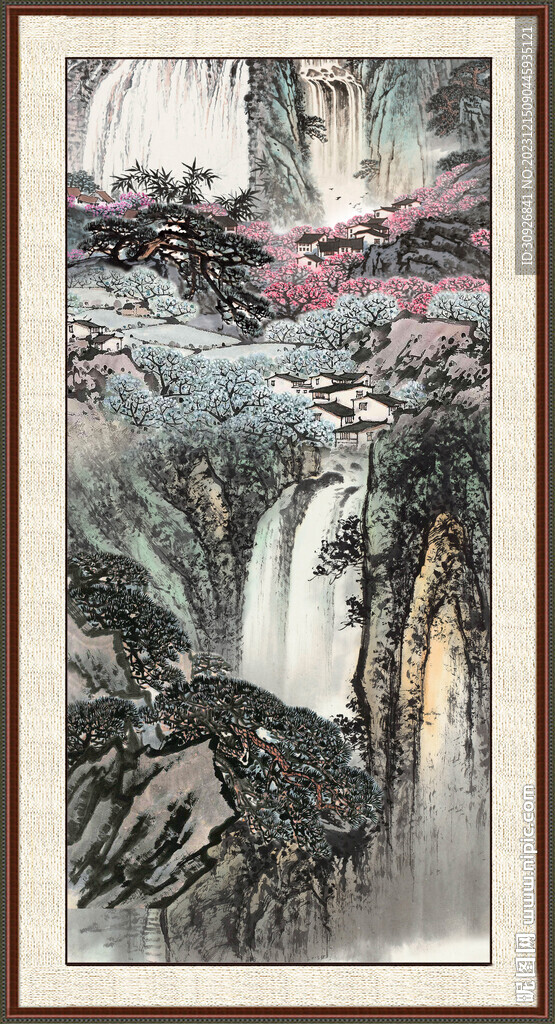 新中式山水画 