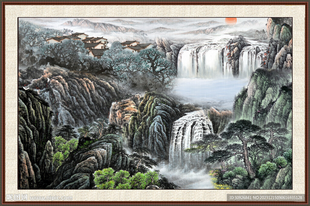 新中式山水画