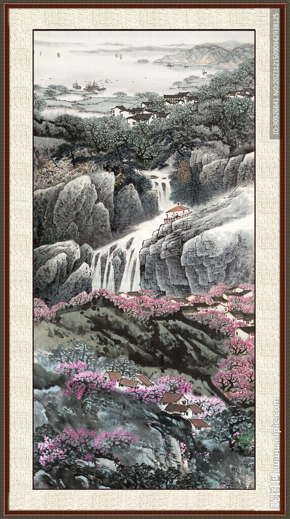 新中式山水画 