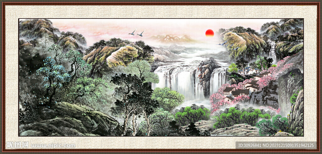 新中式山水画