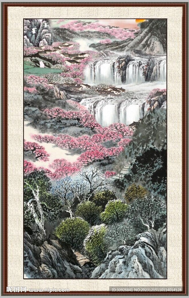 客厅山水画 