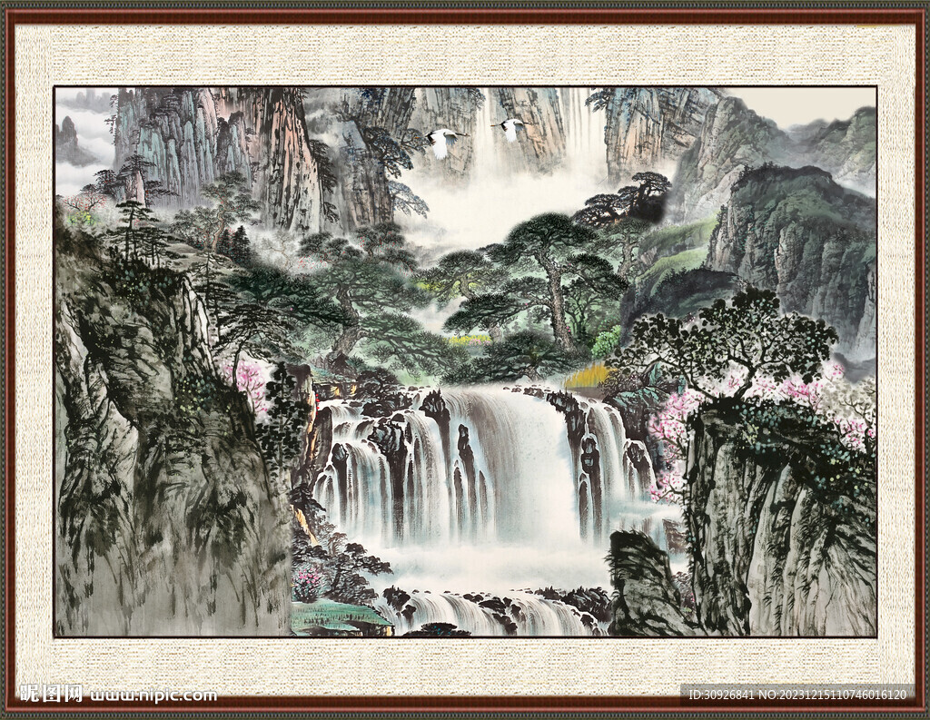装饰山水画 