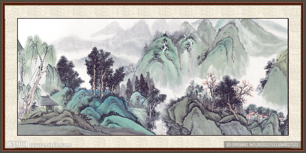 客厅山水画 