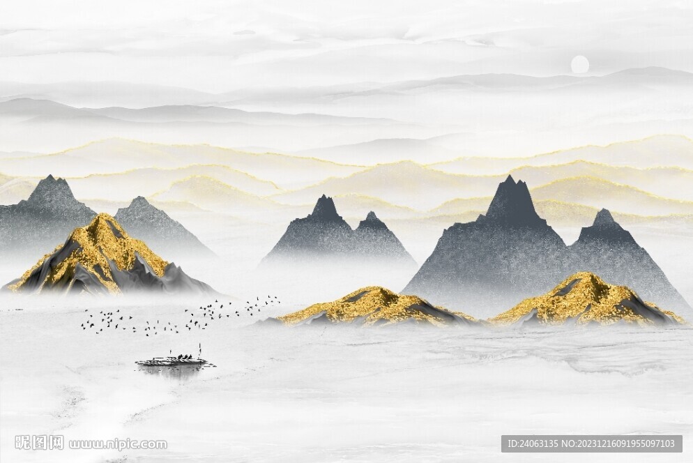 新中式山水画