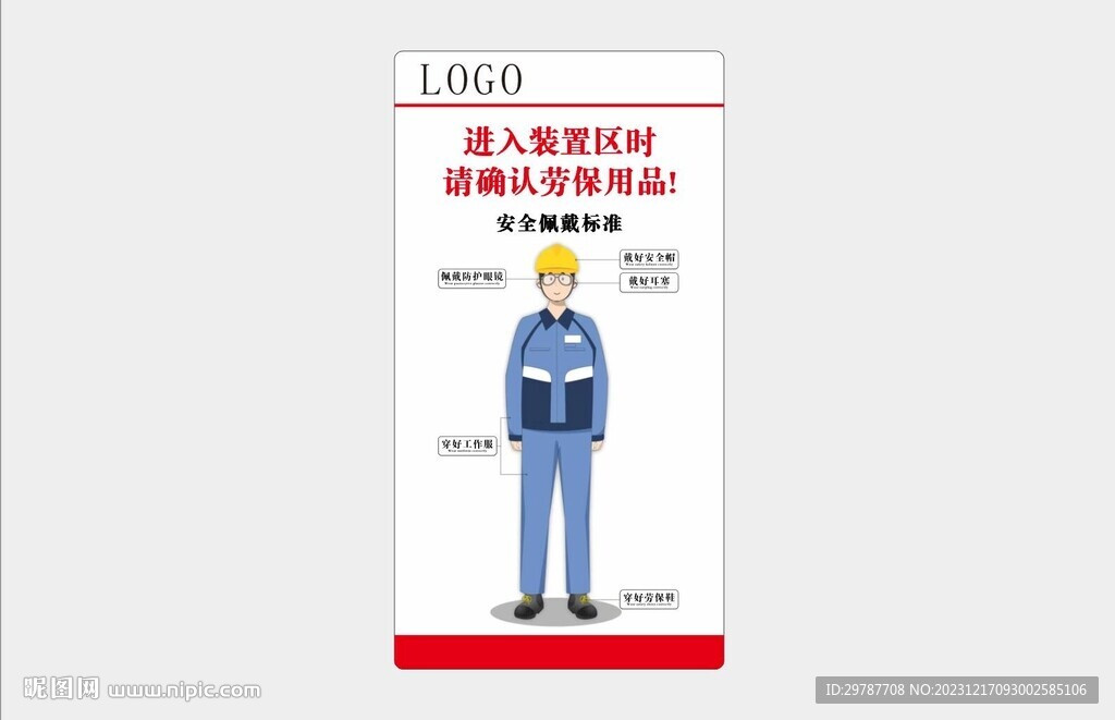 佩戴劳保用品
