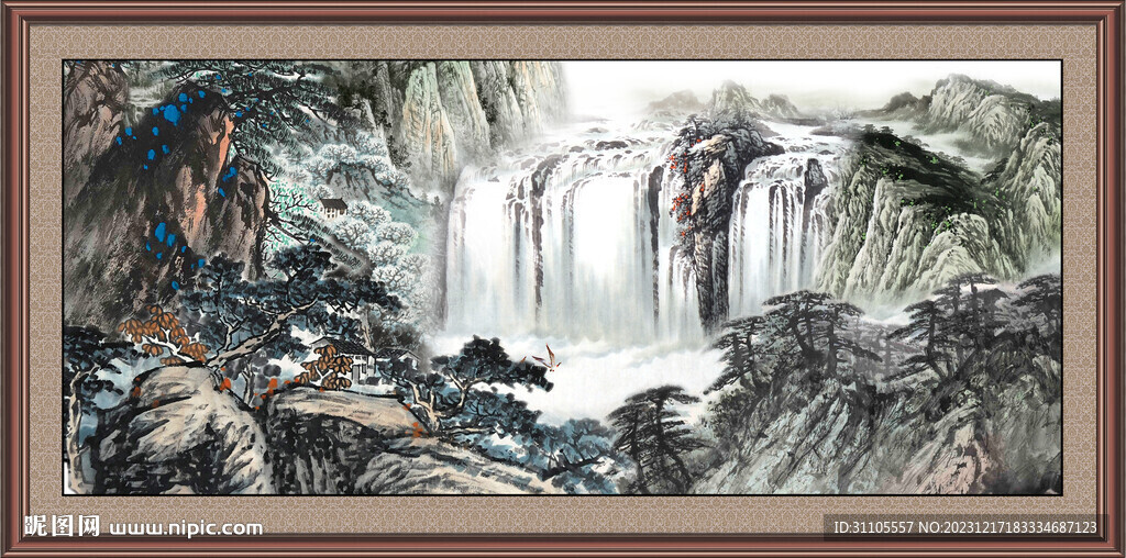 装饰山水画