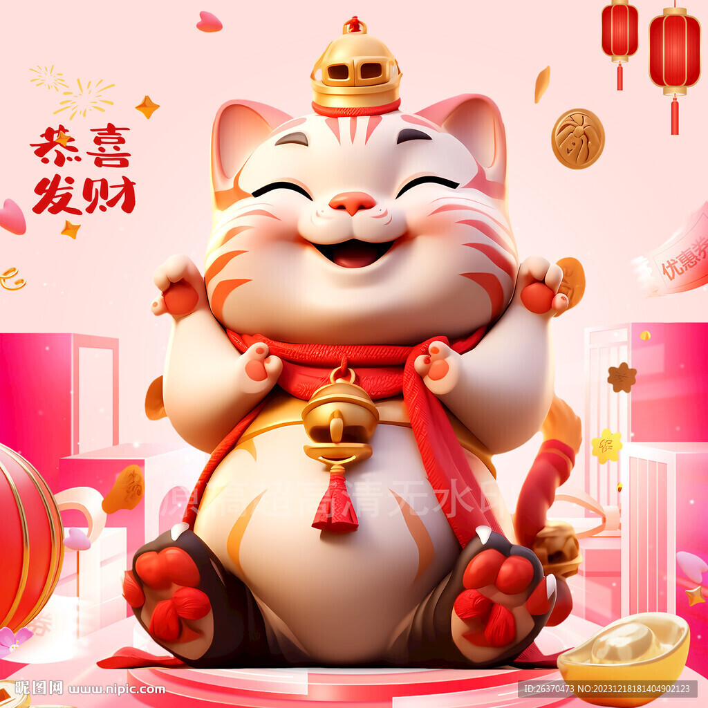 春节招财猫