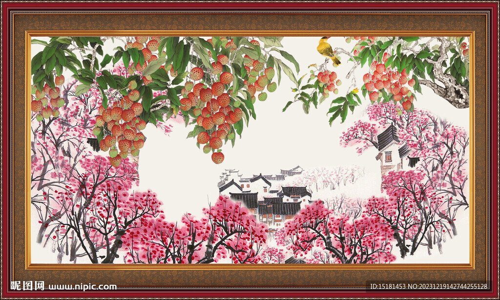 国画梅花 