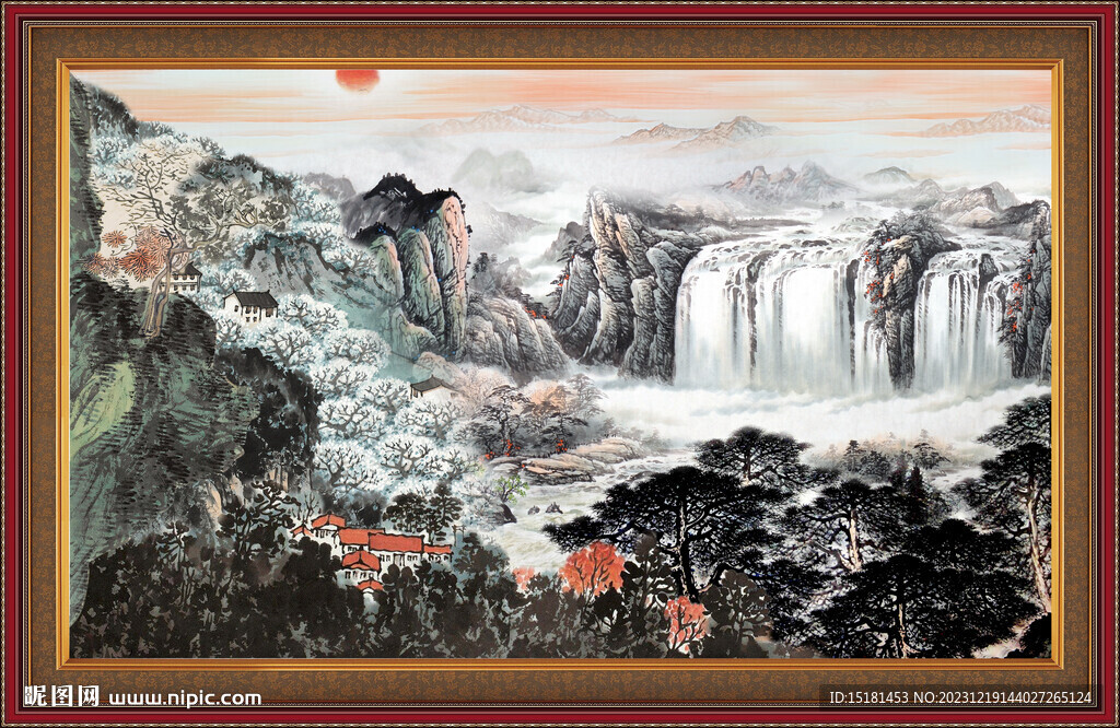 聚宝盆山水