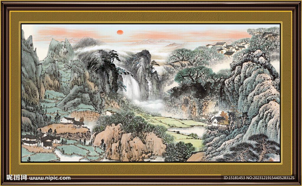 巨幅山水画 