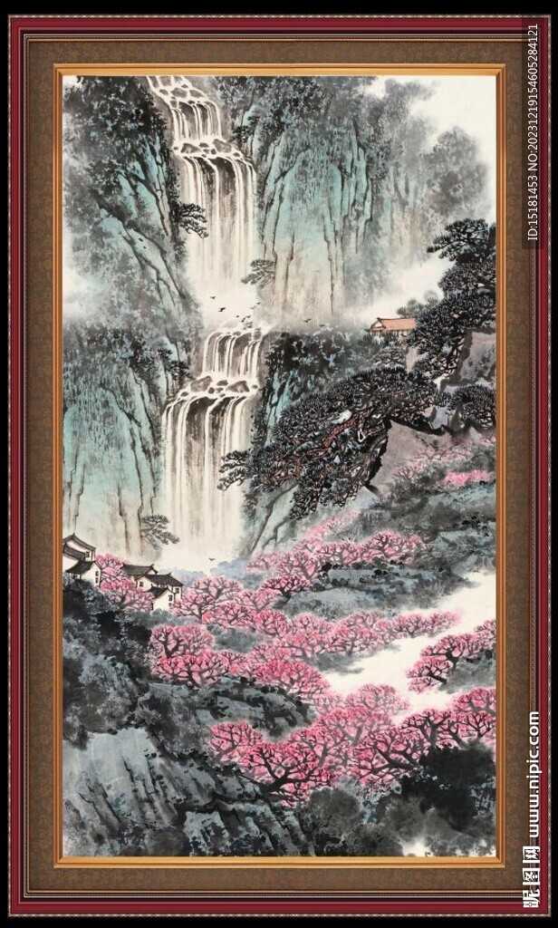 中国画山水 