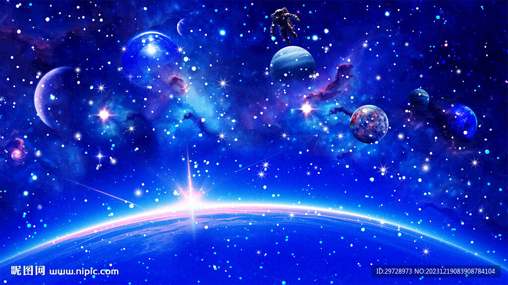 星空太空星球背景