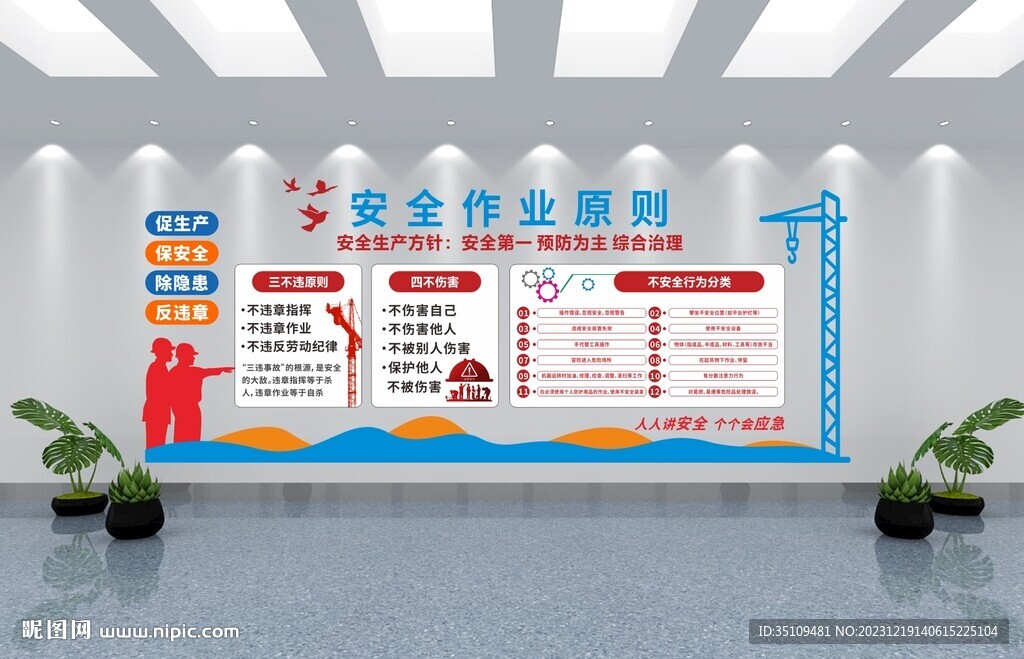 安全作业文化墙