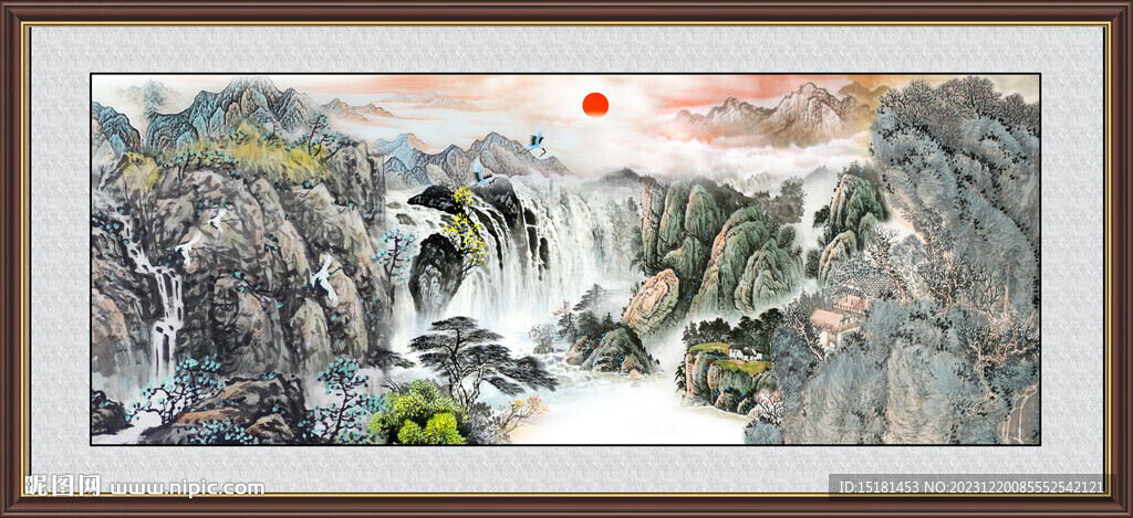 巨幅山水画 