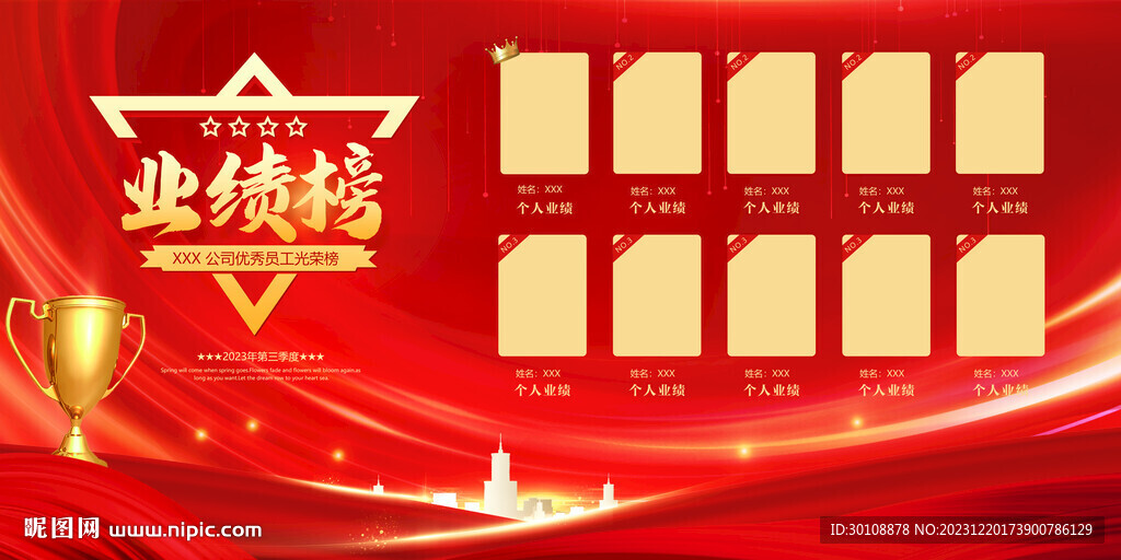 业绩榜