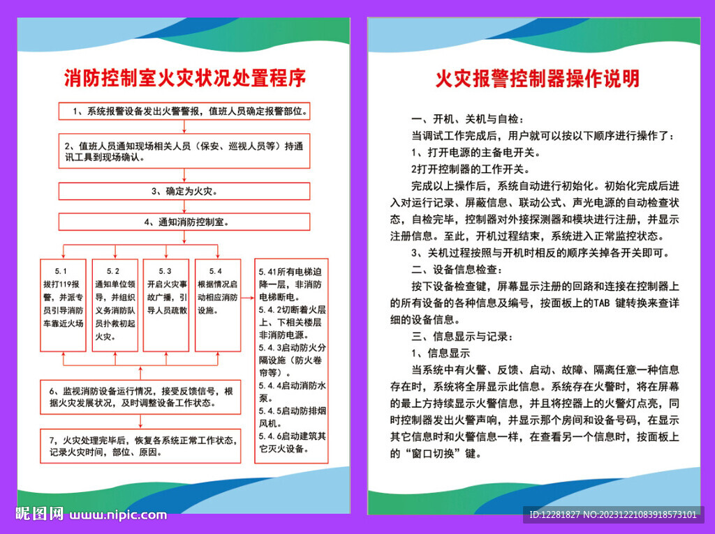 火灾状况处置程序