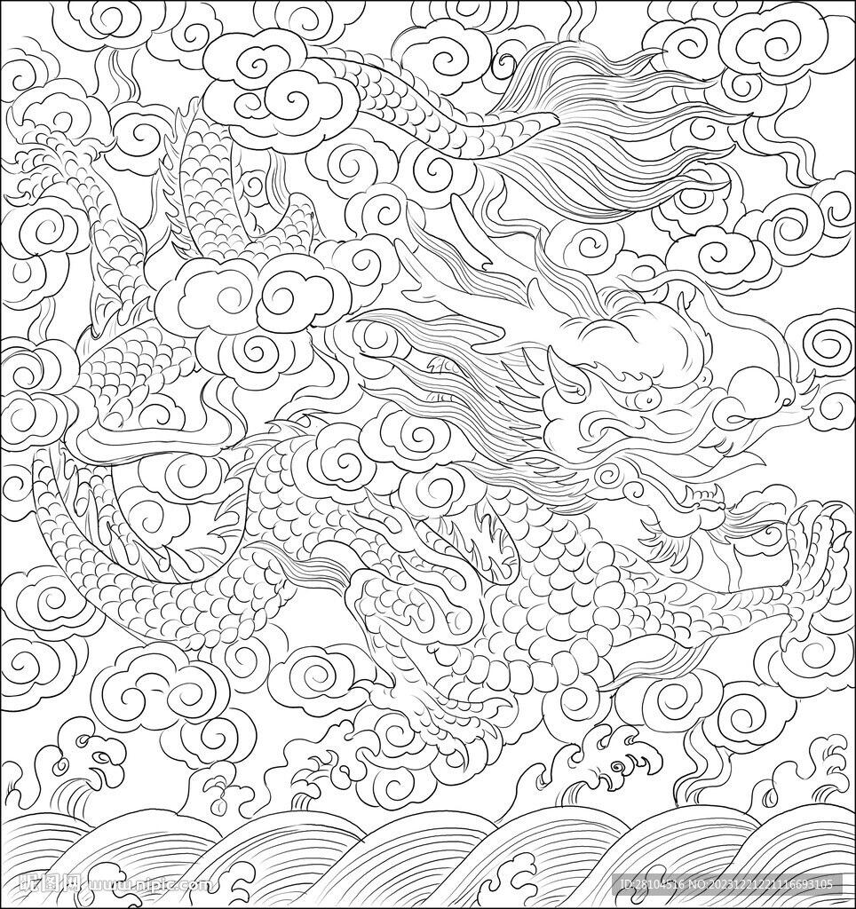 白描龙 
