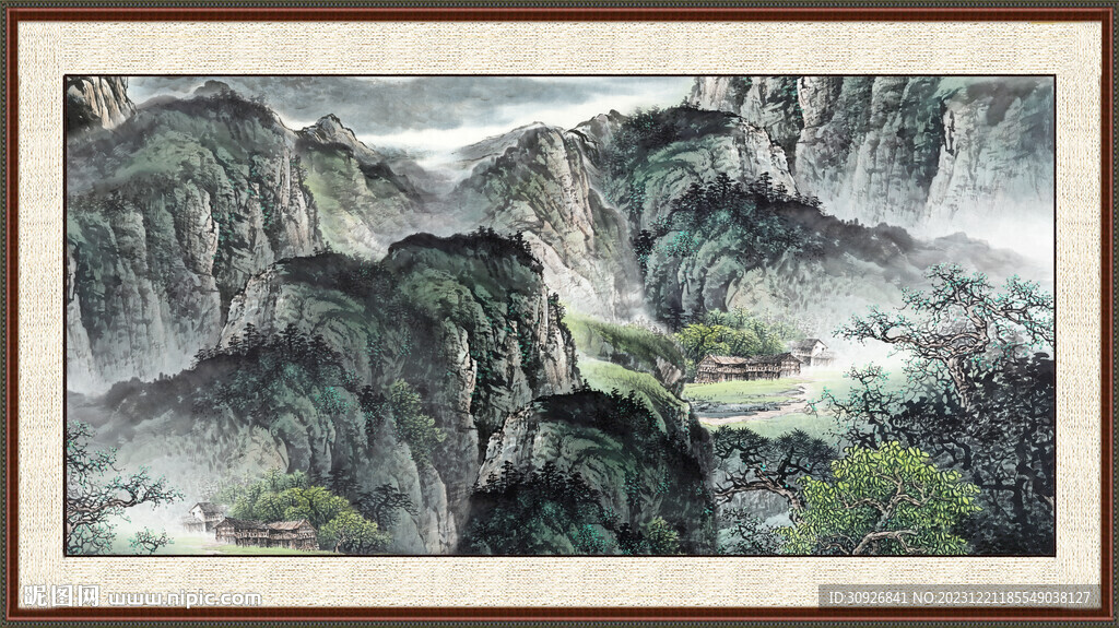 中国画山水画 