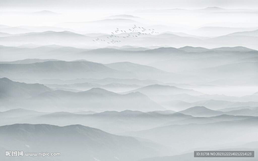 水墨山水画