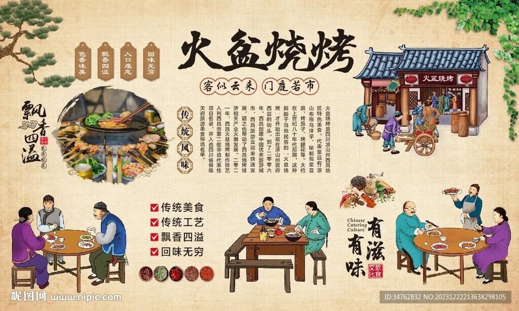 火盆烧烤