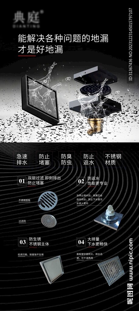 地漏展板